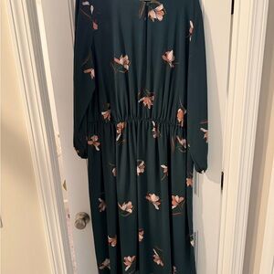 Ava & Viv Teal Floral Dress
